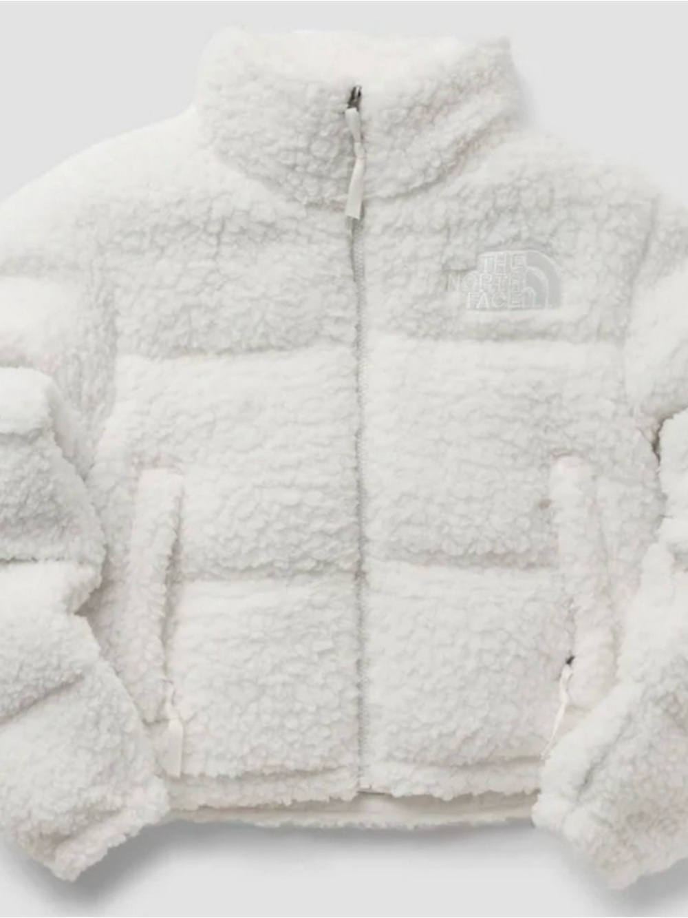 NWOT North Face Ivory Sherpa Puffer Jacket - Picture 1 of 2